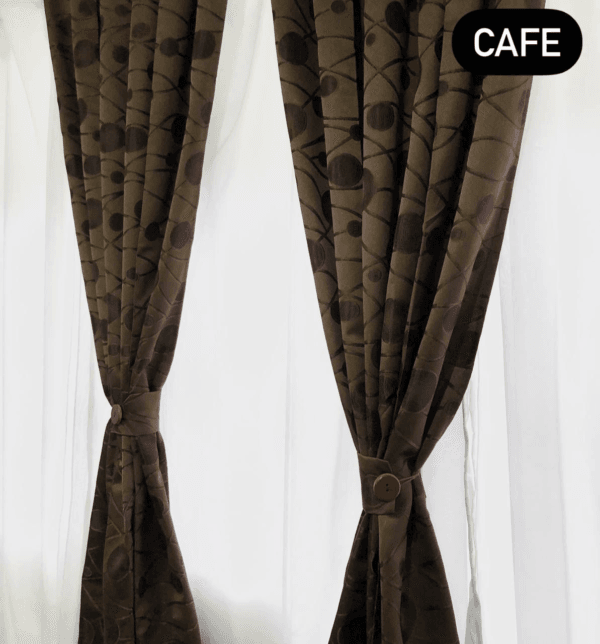 Cortinas Jacquard de botón - sin velo - Image 3