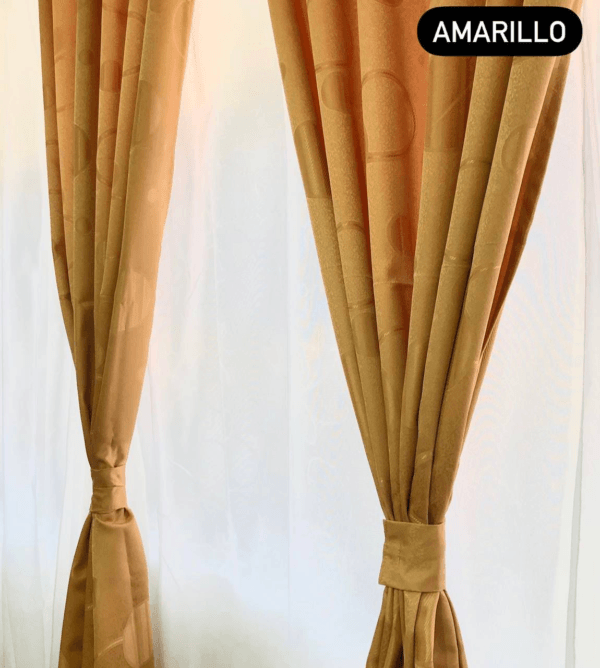 Cortinas Jacquard de botón - sin velo - Image 4