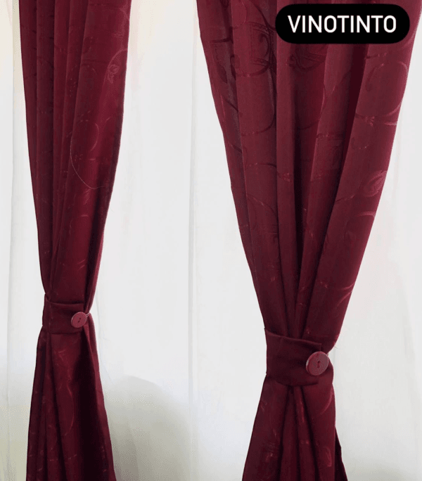 Cortinas Jacquard de botón - sin velo - Image 5