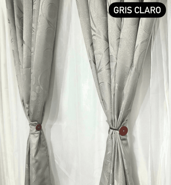 Cortinas Jacquard de botón - sin velo - Image 8